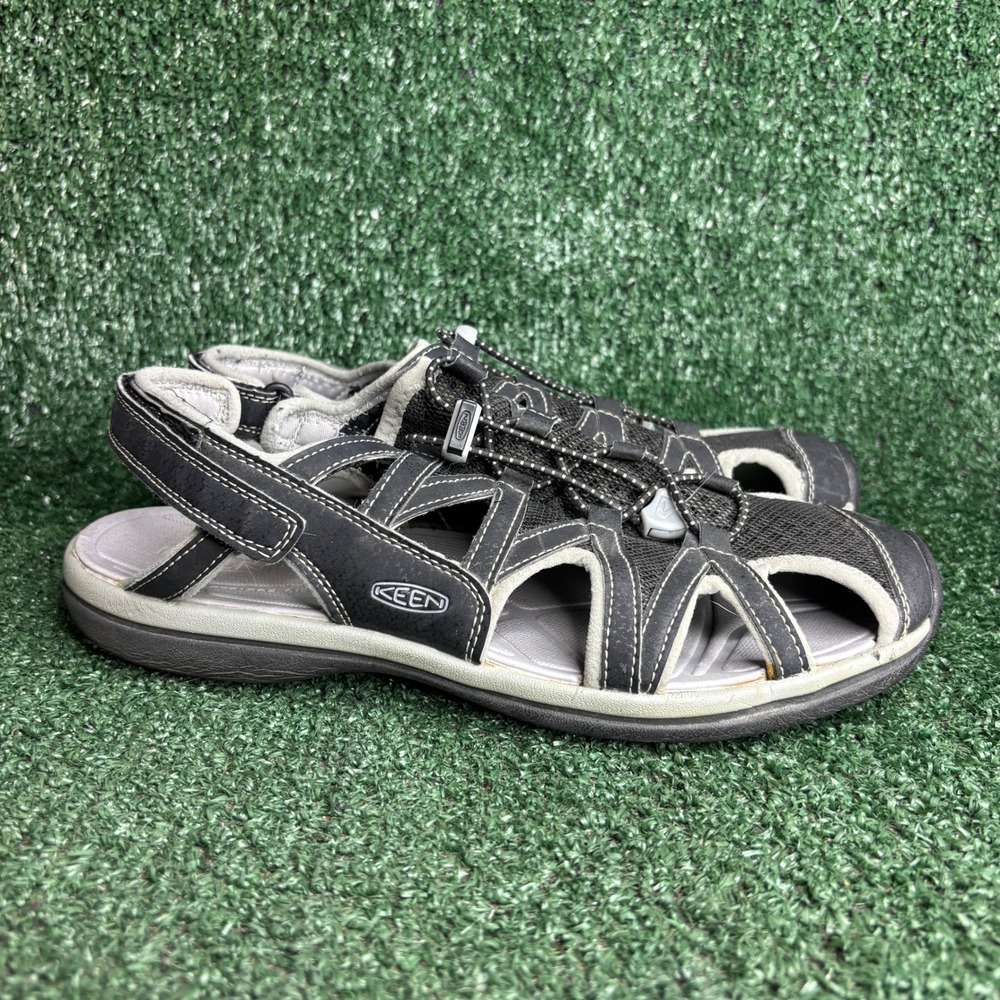 KEEN Rose‎ Sandal Adjustable Strappy Outdoor Hiking Athletic Black Womens 10.5